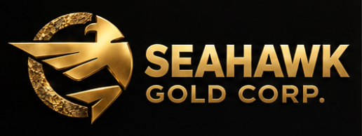 Seahawk.logo Logo with Seahawk Gold Corp printing beside
